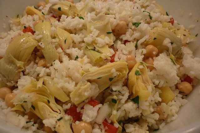 Foto de la receta de ensalada de alcachofas Receta de ensalada de alcachofas
