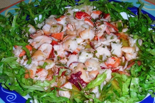 Foto de la receta de ensalada de bogavante Receta de ensalada de bogavante