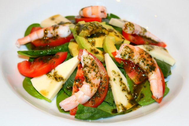 Foto de la receta de ensalada de espinacas al cilantro Receta de ensalada de espinacas al cilantro