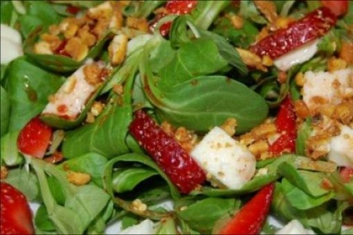 Foto de la receta de ensalada de fresas Receta de ensalada de fresas