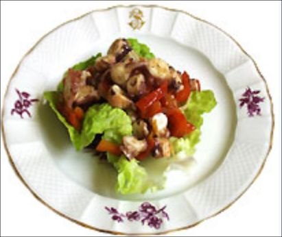 Foto de la receta de ensalada de pulpo Receta de ensalada de pulpo
