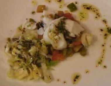 Foto de la receta de ensalada de verduras y bacalao Receta de ensalada de verduras y bacalao