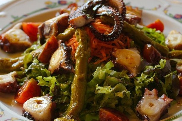 Foto de la receta de ensalada templada de pulpo Receta de ensalada templada de pulpo
