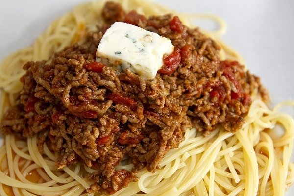Foto de la receta de espagueti con carne Receta de espagueti con carne