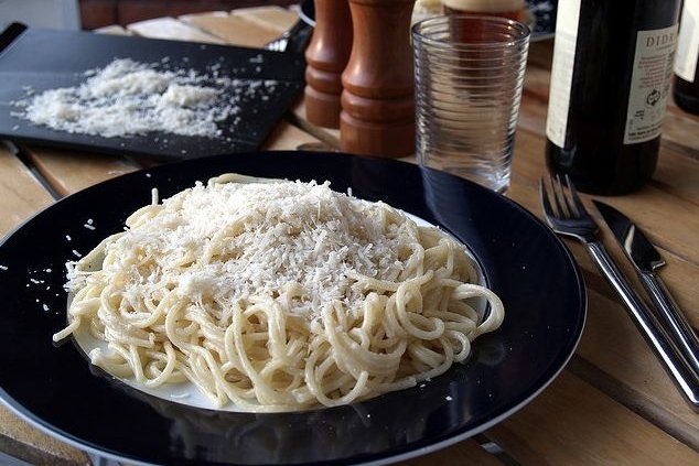 Foto de la receta de espaguetis al limón Receta de espaguetis al limón