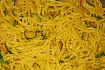 Foto de la receta de espaguetis con verduras Receta de espaguetis con verduras