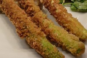 Foto de la receta de espárragos rebozados Receta de espárragos rebozados