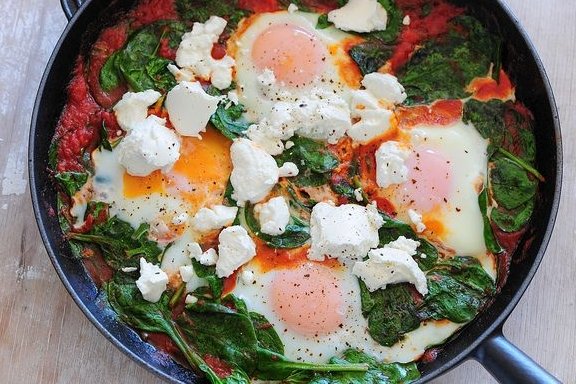 Foto de la receta de espinacas con tomate Receta de espinacas con tomate