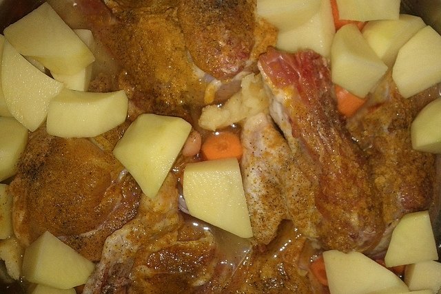 Foto de la receta de estofado de pollo con patatas Receta de estofado de pollo con patatas
