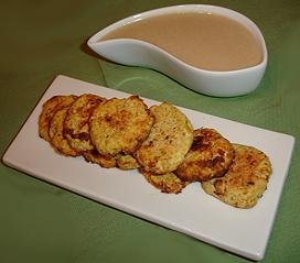 Foto de la receta de falafel de garbanzos con salsa de mostaza dulce Receta de falafel de garbanzos con salsa de mostaza dulce