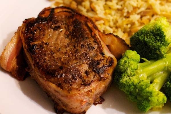 Foto de la receta de filete con tocino Receta de filete con tocino
