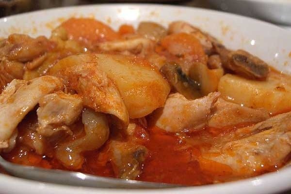 Foto de la receta de filetes de pavo con gambas Receta de filetes de pavo con gambas