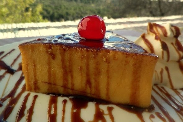 Foto de la receta de flan de ponche Receta de flan de ponche