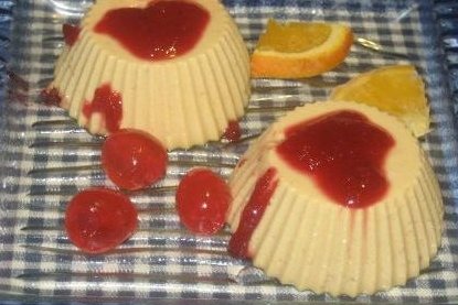 Foto de la receta de flan de turrón Receta de flan de turrón