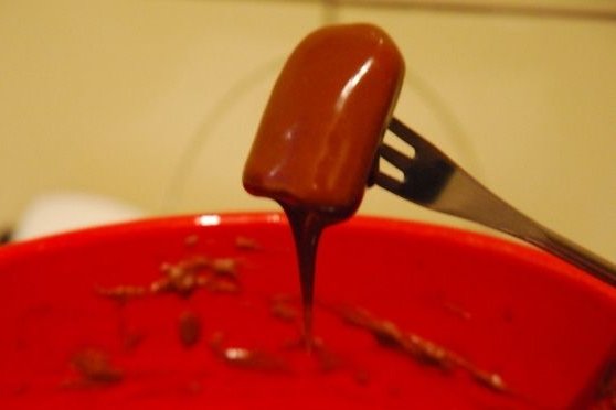 Foto de la receta de fondue chocolate Receta de fondue chocolate