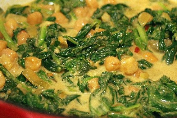 Foto de la receta de garbanzos con verduras Receta de garbanzos con verduras