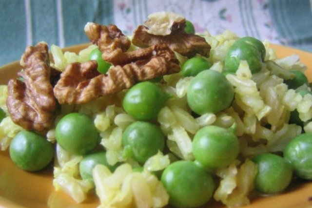 Foto de la receta de guisantes con arroz Receta de guisantes con arroz