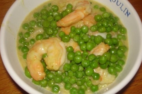 GUISANTES CON GAMBAS guisantes con gambas: