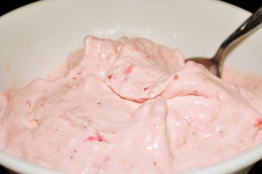 Foto de la receta de helado de crema de fresas Receta de helado de crema de fresas