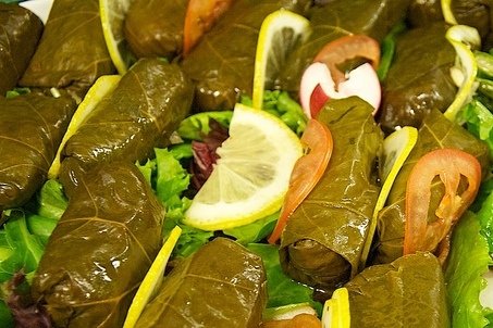 Foto de la receta de hoja de parra rellena Receta de hoja de parra rellena