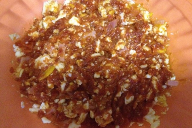 Foto de la receta de huevos con tomate Receta de huevos con tomate