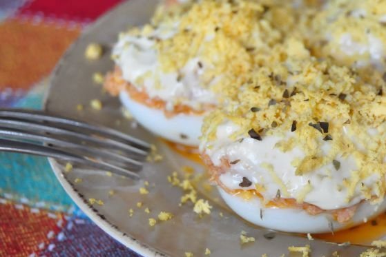 Foto de la receta de huevos rellenos Receta de huevos rellenos
