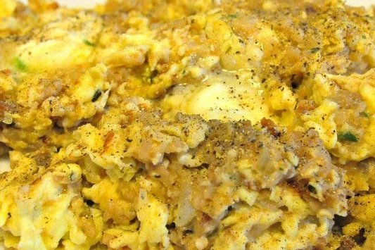 Foto de la receta de huevos revueltos con carne Receta de huevos revueltos con carne