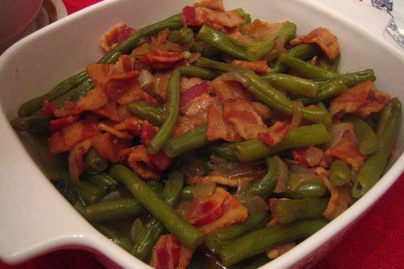 Foto de la receta de judías verdes con bacon Receta de judías verdes con bacon