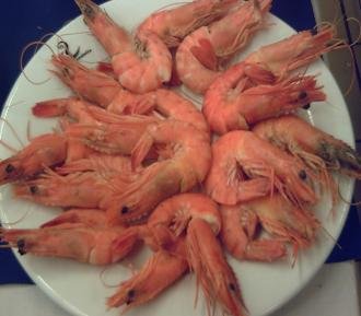 Foto de la receta de langostinos picantes Receta de langostinos picantes