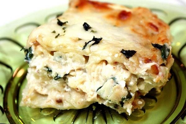Foto de la receta de lasagna de pollo Receta de lasagna de pollo