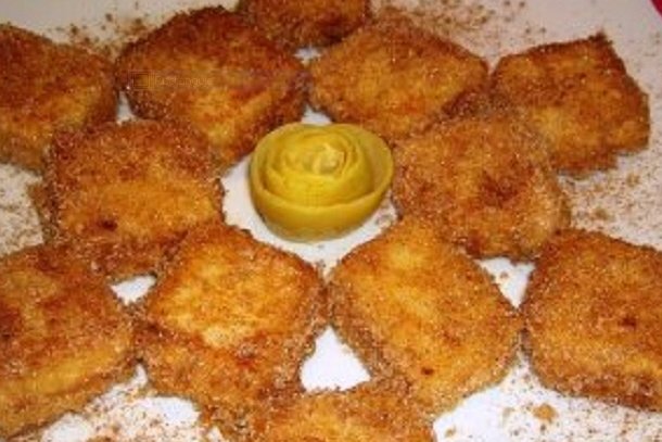 Foto de la receta de leche frita con canela Receta de leche frita con canela