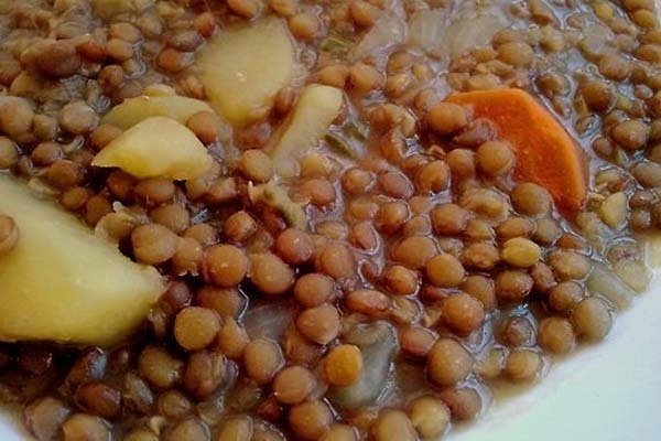 Foto de la receta de lentejas con verduras Receta de lentejas con verduras