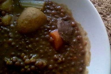 Foto de la receta de lentejas viudas Receta de lentejas viudas