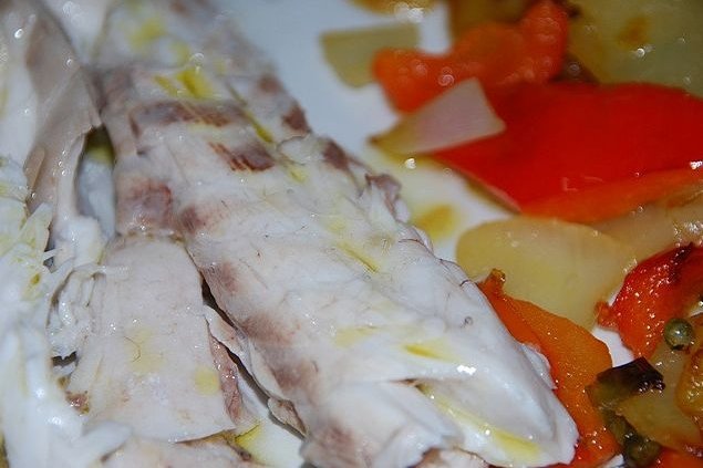 Foto de la receta de lubina a la sal Receta de lubina a la sal
