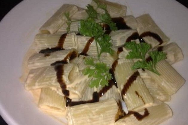 Foto de la receta de macarrones con salmón ahumado Receta de macarrones con salmón ahumado