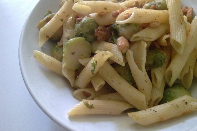 Foto de la receta de macarrones con salmón Receta de macarrones con salmón