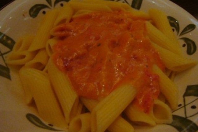 Foto de la receta de macarrones con salsa Receta de macarrones con salsa