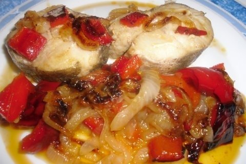 Foto de la receta de merluza a la riojana Receta de merluza a la riojana