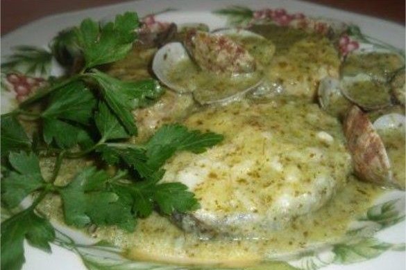 Foto de la receta de merluza en salsa verde Receta de merluza en salsa verde