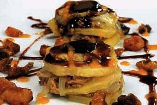 Foto de la receta de milhojas de papa Receta de milhojas de papa