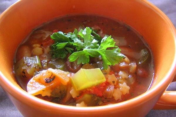 Foto de la receta de minestrone Receta de minestrone