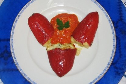 Foto de la receta de morrones rellenos Receta de morrones rellenos