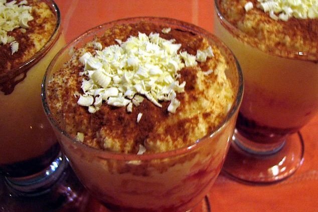 Foto de la receta de mousse de café con almendras Receta de mousse de café con almendras