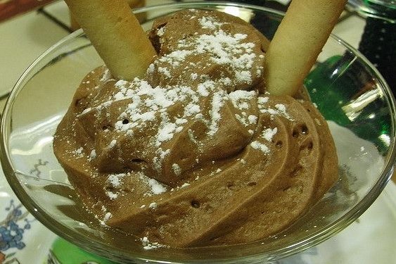 Foto de la receta de mousse de chocolate sin huevo Receta de mousse de chocolate sin huevo