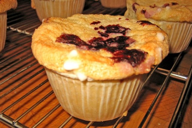 Foto de la receta de muffins con arándanos Receta de muffins con arándanos