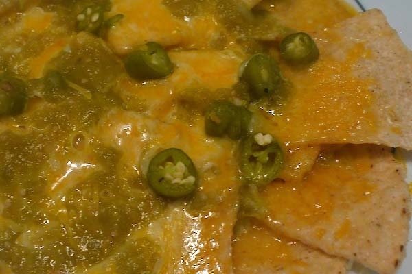 Foto de la receta de nachos con queso fundido Receta de nachos con queso fundido
