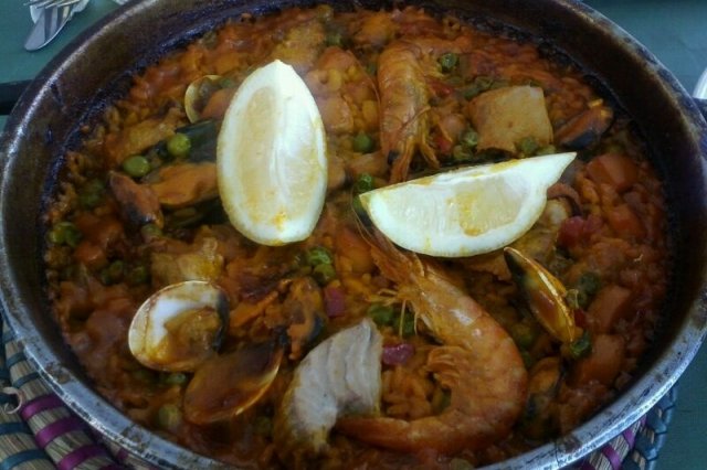Foto de la receta de paella a la marinera Receta de paella a la marinera