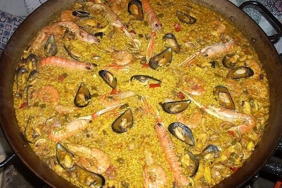Foto de la receta de paella con marisco Receta de paella con marisco