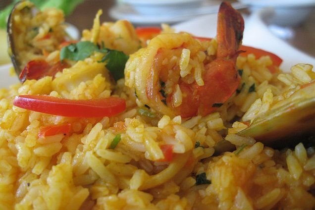 Foto de la receta de paella de marisco Receta de paella de marisco