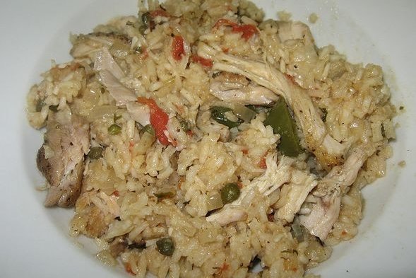 Foto de la receta de paella de pollo Receta de paella de pollo